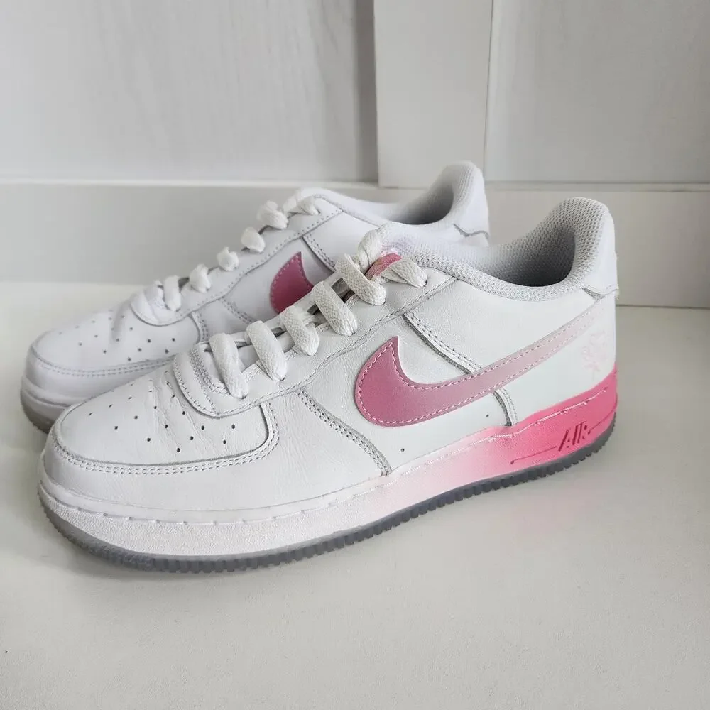 Nike Air Force 1 Low '07‎ PRM San Francisco Chinatown Lotus Flower 6.5Y / W8